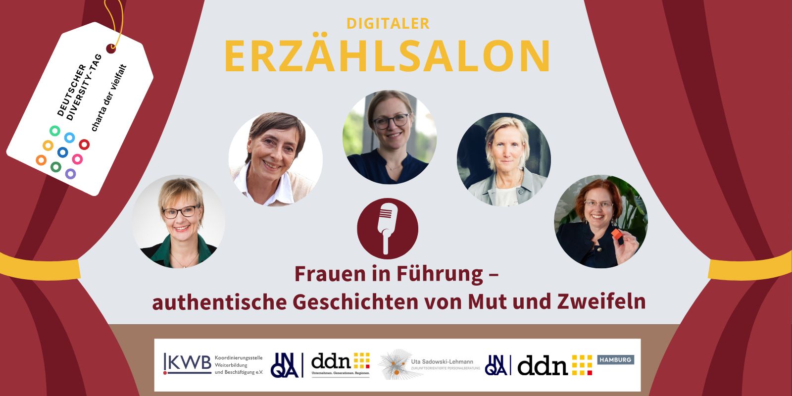 Erz&auml;hlsalon: Frauen in F&uuml;hrung &ndash; authentische Geschichten von Mut und Zweifeln